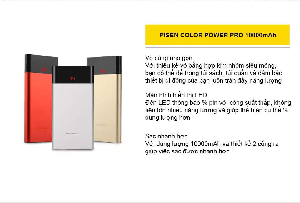 Color Power Pro 10000mAh