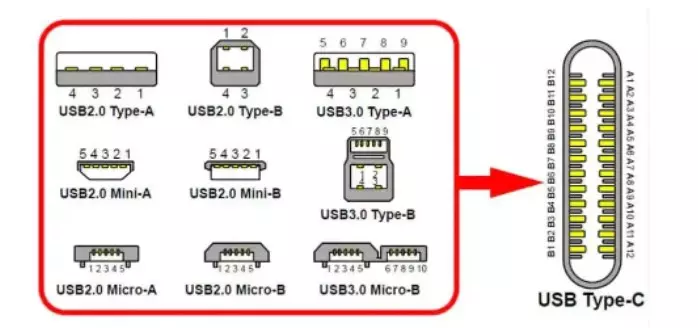 Micro USB và USB Type C