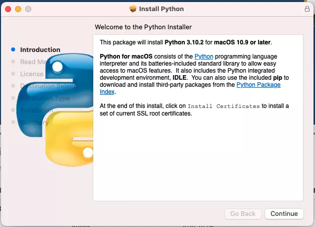 Mac Python Installer