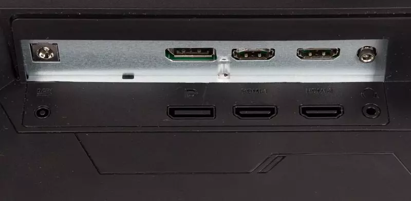 Strom, 2 x HDMI, 1 x DisplayPort và 1 x Audio-Ausgang