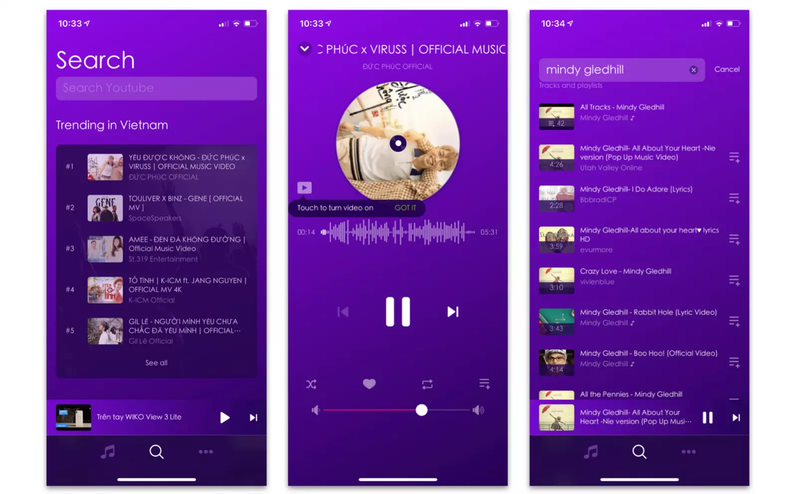 Music Pro là ứng dụng hỗ trợ nghe nhạc YouTube khi tắt màn hình iOS đơn giản, không cần thao tác quá nhiều.