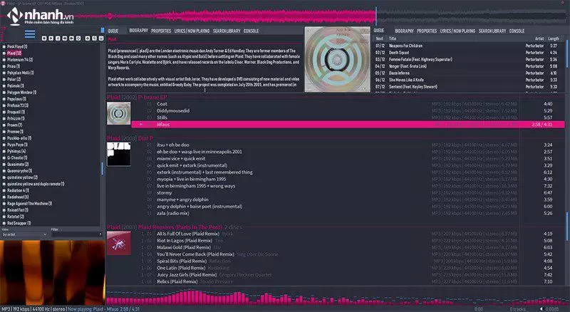 Phần mềm nghe nhạc cho pc Foobar2000